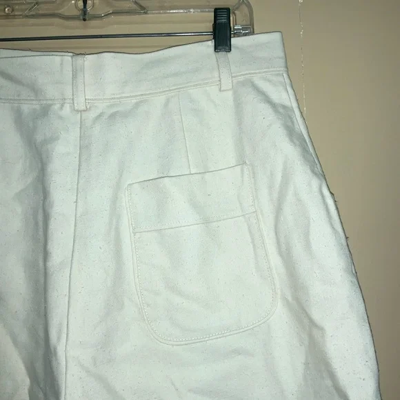 Sezane Alberello Ecru Shorts FR 42 Size 10  New - Picture 8 of 12